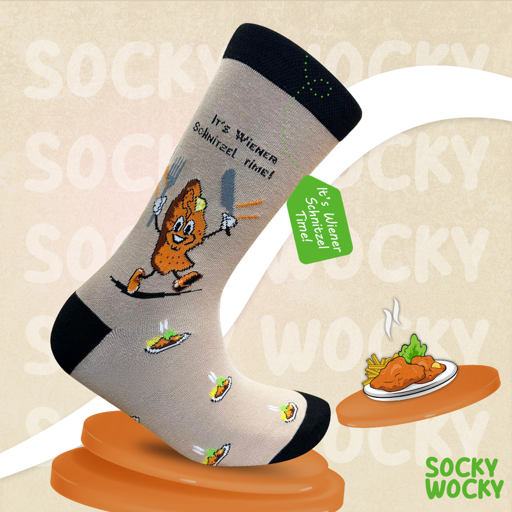 Wiener Schnitzel Socks Austrian Food Heritage